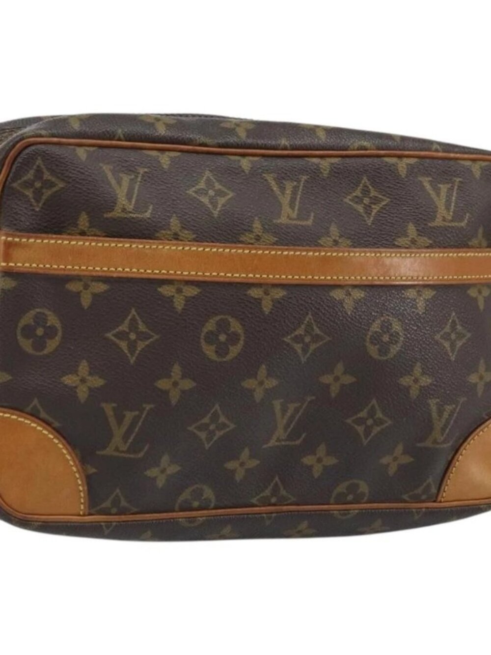 LOUIS VUITTON Monogram Compiegne 28 Clutch Bag M51845 LV Auth hk3552